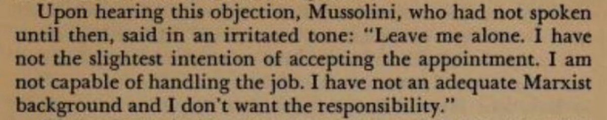 UndeadAhmd's tweet photo. @HuskMelon6619 @NessScissors @JenksJackman According to balabanoff and his own confession, he wasn’t a Marxist and didn���t have an adequate background on such matters.

Mussolini was an anarchist. https://t.co/r3mrslsdQ0