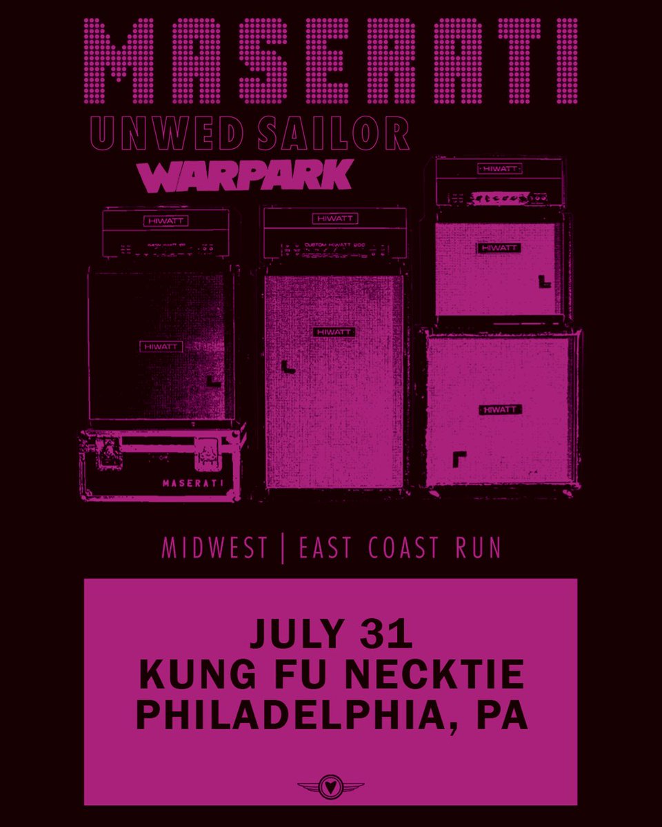 Warpark (@warparkmusic) on Twitter photo Very excited to announce that we will be supporting <a href="/MASERATI_BAND/">MASERATI</a> and <a href="/unwedsailor/">Unwed Sailor</a> on the Philadelphia date of their tour at <a href="/kungfunecktie/">Kung Fu Necktie</a> ! Tickets are on sale now at the link in bio ❤️ Very excited to announce that we will be supporting <a href="/MASERATI_BAND/">MASERATI</a> and <a href="/unwedsailor/">Unwed Sailor</a> on the Philadelphia date of their tour at <a href="/kungfunecktie/">Kung Fu Necktie</a> ! Tickets are on sale now at the link in bio ❤️