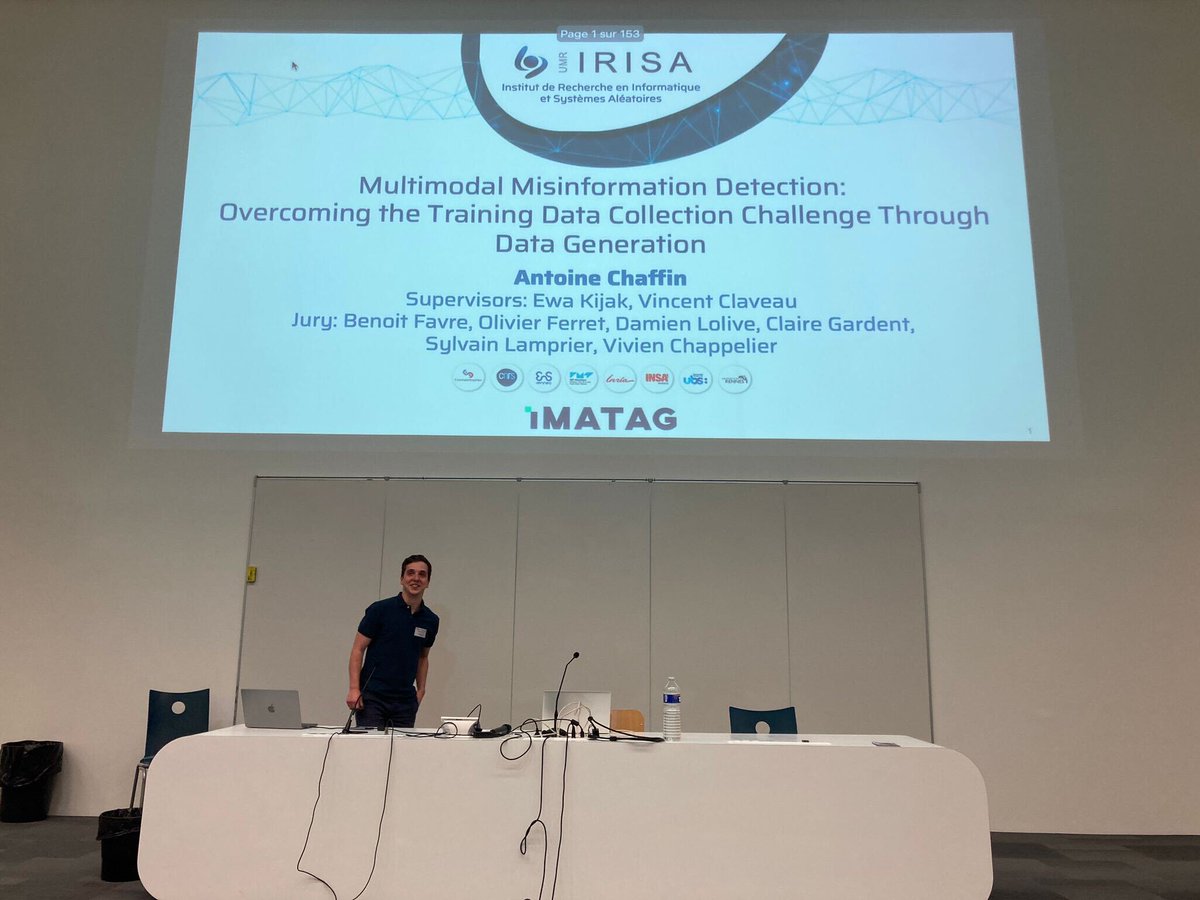 LightOn (@lightonio) on Twitter photo đ FĂ©licitations <a href="/antoine_chaffin/">Antoine Chaffin</a> laurĂ©at du prix #ATALA2024 pour sa thĂšse "Multimodal Misinformation Detection: Overcoming the Training Data Collection Challenge Through Data Generation"
#thesis #GenAI #jeptaln2024 đ FĂ©licitations <a href="/antoine_chaffin/">Antoine Chaffin</a> laurĂ©at du prix #ATALA2024 pour sa thĂšse "Multimodal Misinformation Detection: Overcoming the Training Data Collection Challenge Through Data Generation"
#thesis #GenAI #jeptaln2024