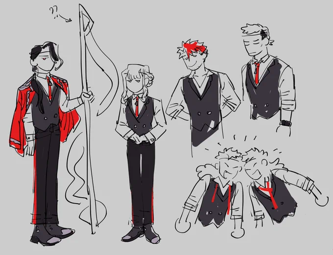does anyone need my modern au knight moralis uniform design its really simple tho and i didn't give it too much thought 