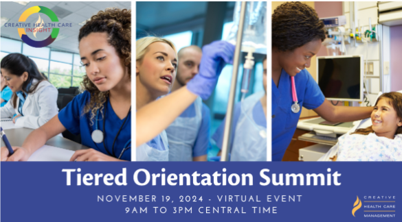 CreativeCHCM's tweet photo. Join us for a virtual summit hosted by Donna Wright where the spotlight is on tiered orientation! 

Head to our website and check out our events calendar for the registration information! ⭐️ https://t.co/0IK2sLRixS