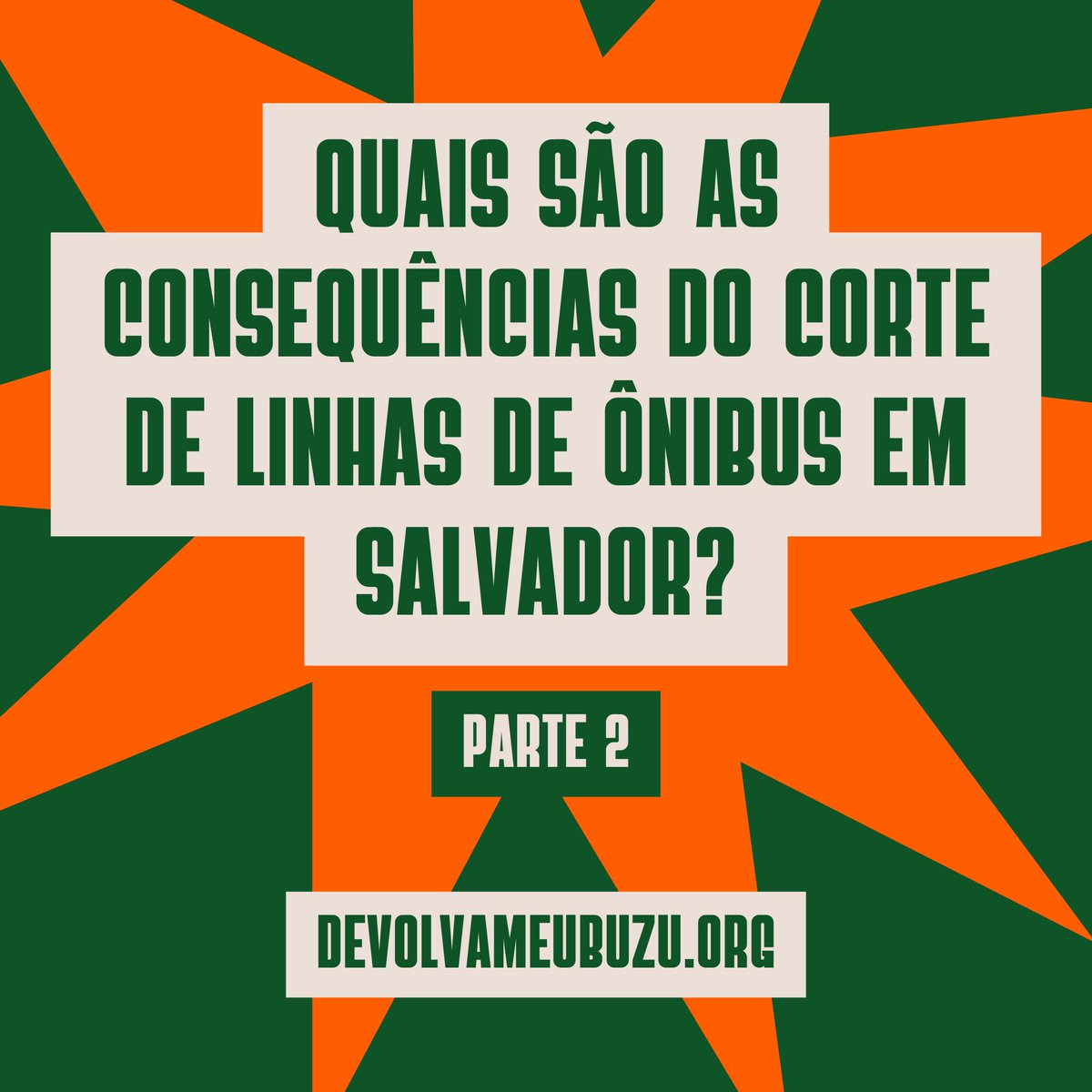 obmobsalvador's tweet photo. 📍𝗣𝗮𝗿𝘁𝗲 𝟮

✂️Quais são as consequências do corte de linhas de ônibus e do colapso do transporte público para a nossa cidade?

Vem com a gente pra entender o desastre causado pelo corte de linhas de ônibus em Salvador! 🧶 https://t.co/MM070FRq8s