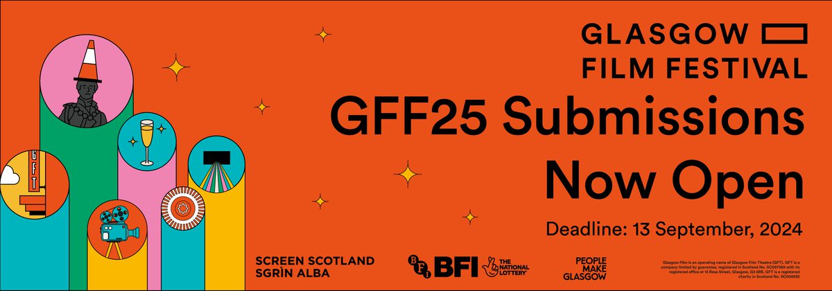 glasgowfilmfest's tweet photo. GFF25 is open for business, send us your films!🎞️

More info - https://t.co/F0UsasNT33

We're offering a discount for those titles with a strong Scottish connection. Contact programme@glasgowfilm.org for more information https://t.co/kfvkBaHxAx