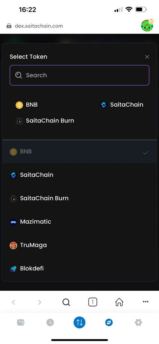 DiamondBalls77's tweet photo. New Bnb pair listing in #saitaswap #blockdefi https://t.co/J6u5inq919