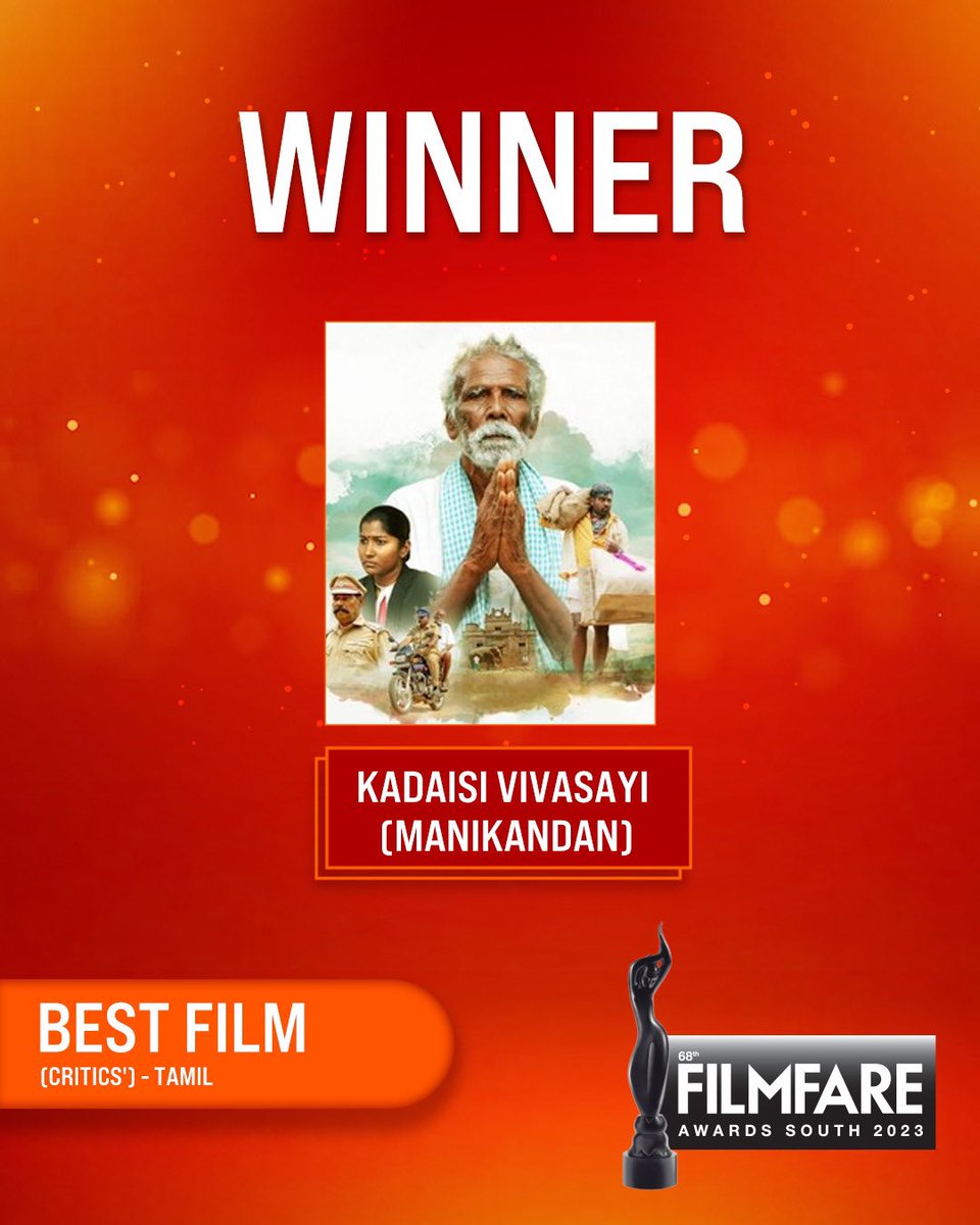 Here is the winner of the Best Film (Critics’) - Tamil category of the #68thFilmfareAwardsSouth2023.