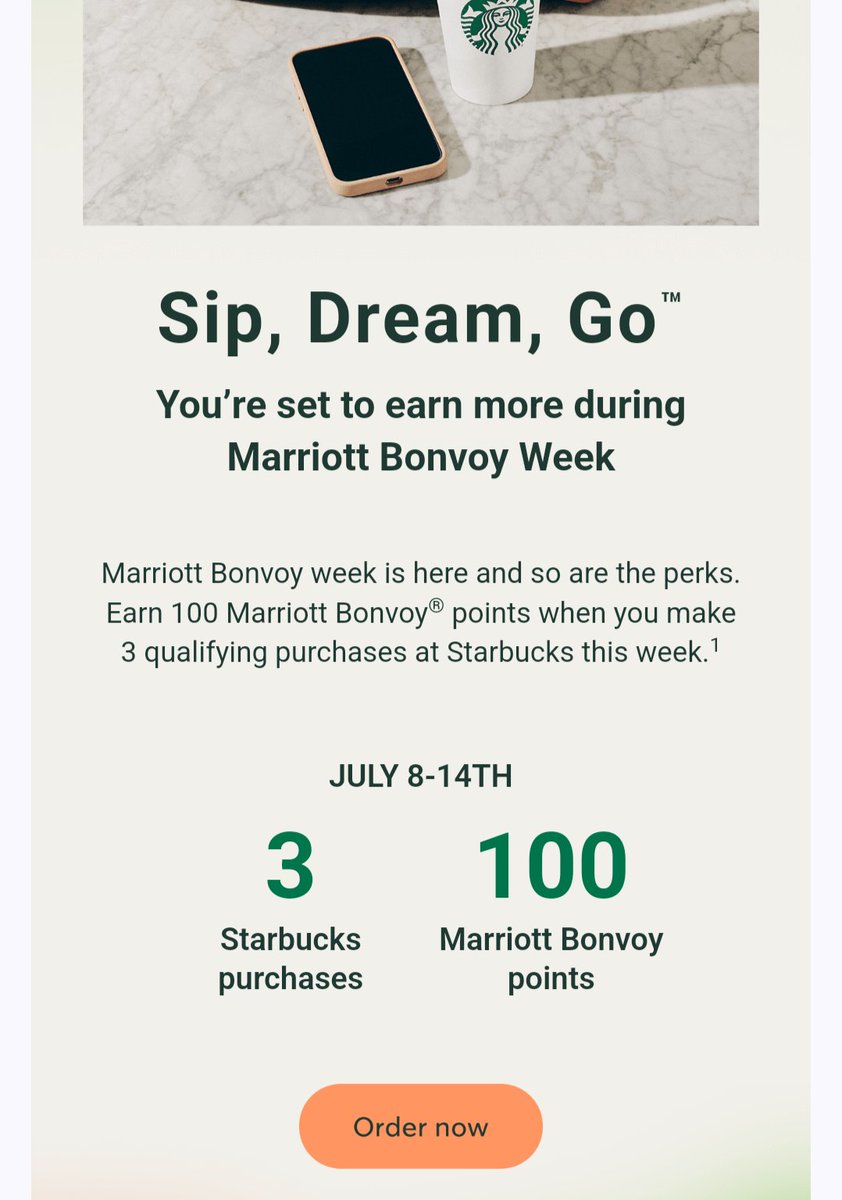 LiMarie473's tweet photo. Was sooo excited for the @Starbucks @MarriottBonvoy team up!! But the math ain't mathing. I'd be better with a direct spend to either co. Make it worth it y'all!! Bring some value in please. https://t.co/PMDdRIsHUO