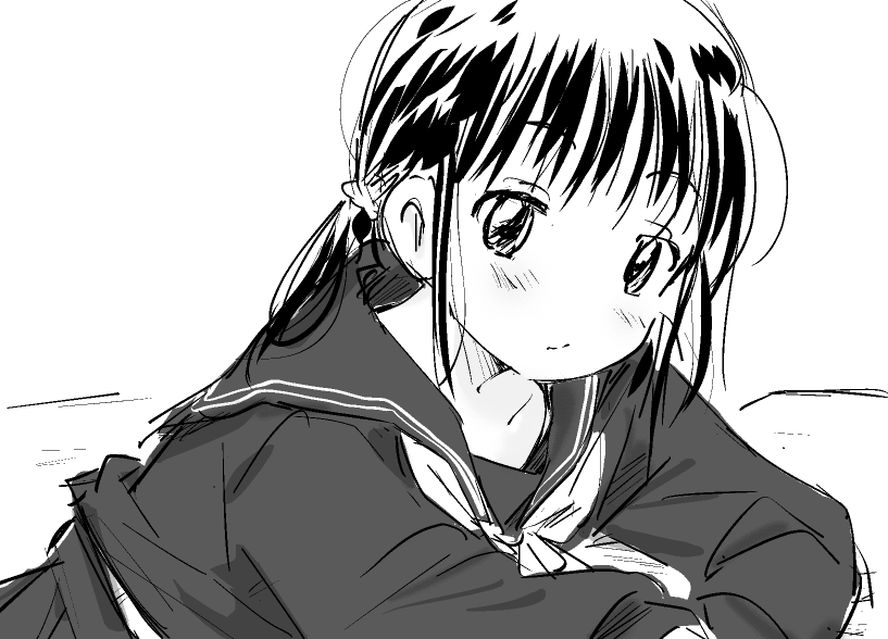 セーラー服の日に便乗して。(正式な日も由来も知りませんが…)
以前はブレザー派でした。でも同人誌で描いたら案外好評だったこともあり、今では制服を描く時はほぼセーラー服です。上手く描けずに悩むことも多いですが、特徴である襟の質感(実物に近い布っぽさ?)が出るようこだわっています。