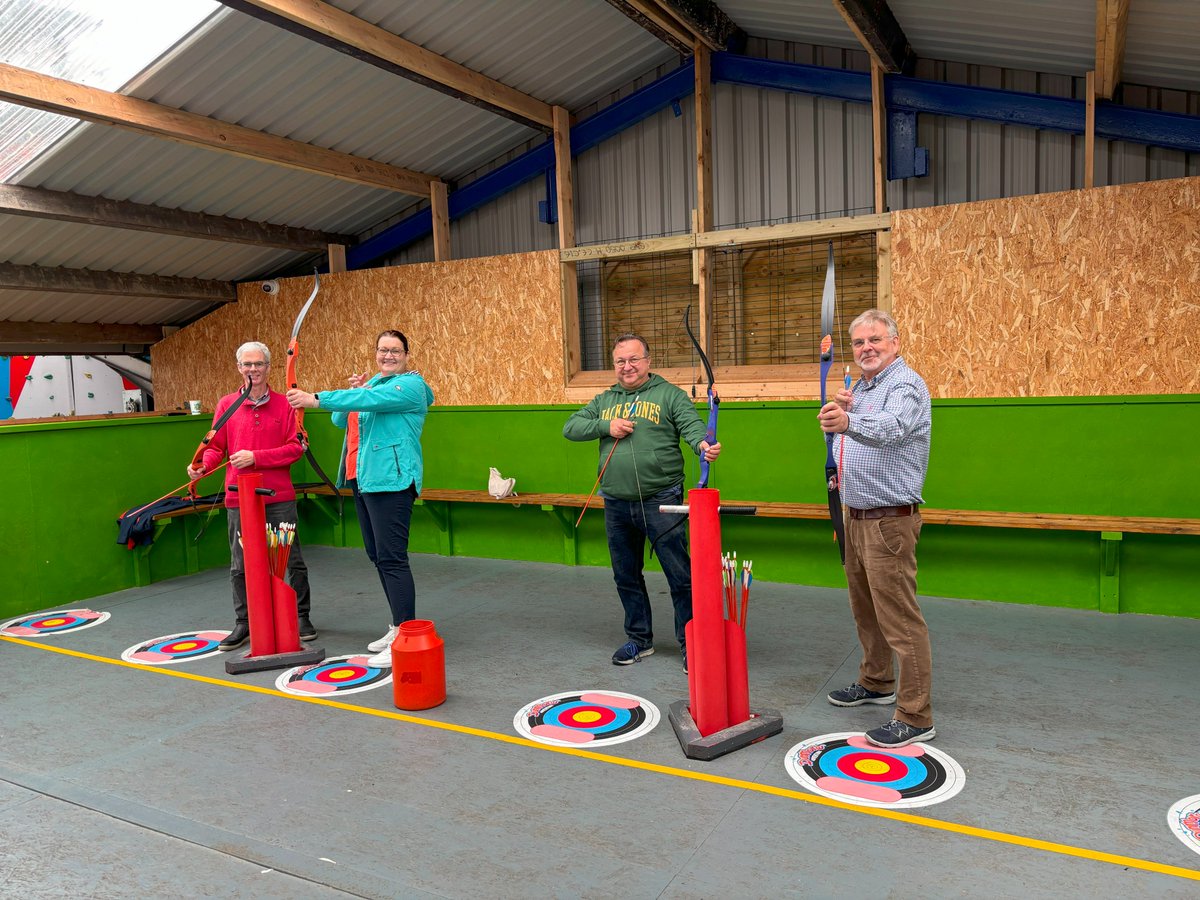 CJFAArchitects's tweet photo. This month, we are delighted to be marking our 38th Year in Business! As part of our celebrations, we recently had a CJFA Summer Outing, to the Dunmore Adventure Centre - where we had a wonderful afternoon of activities, including testing our balance on the ‘Wibit Wipeout Aquapark’ obstacle course; a great kayaking tour of Dunmore East’s coastline; and we tested our accuracy with some archery!

A great day, spent at another fantastic resource in our home county of Waterford!

#Waterford #Dunmore #TeamBuilding #TeamBuildingAdventures #OfficeEvents #CJFASocialClub #BusinessAnniversary #Wellness