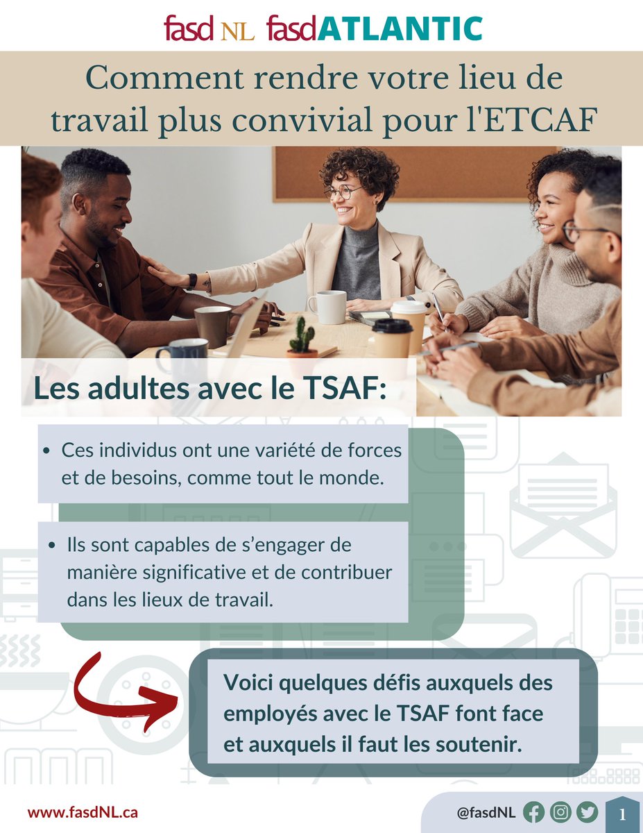 ‼️New Resource Alert!

"How to Make Your Workplace More FASD Friendly" provides tips and strategies for better supporting individuals with FASD in the workplace.

Check out the full versions, available in English &amp; French, on our website ⬇️

fasdnl.ca/newresources.h…
