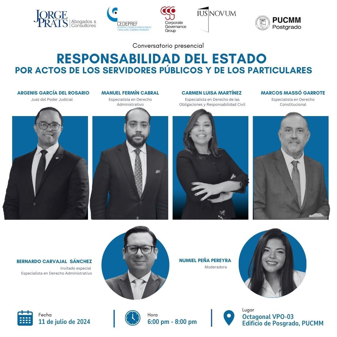 ¡ES HOY!  
Nos acompañan Argenis García <a href="/mfermincabral/">Manuel Fermín Cabral</a> <a href="/CLMartinezCoss/">C.L. Martinez Coss</a> y Marcos Massó en el panel "Responsabilidad del Estado por actos de los servidores públicos y de los particulares" modera Numiel Peña. Además, se incorpora <a href="/BCarvajal76/">Bernardo Carvajal Sanchez</a> de la <a href="/UExternado/">U.Externado</a>.
¡No te lo pierdas!