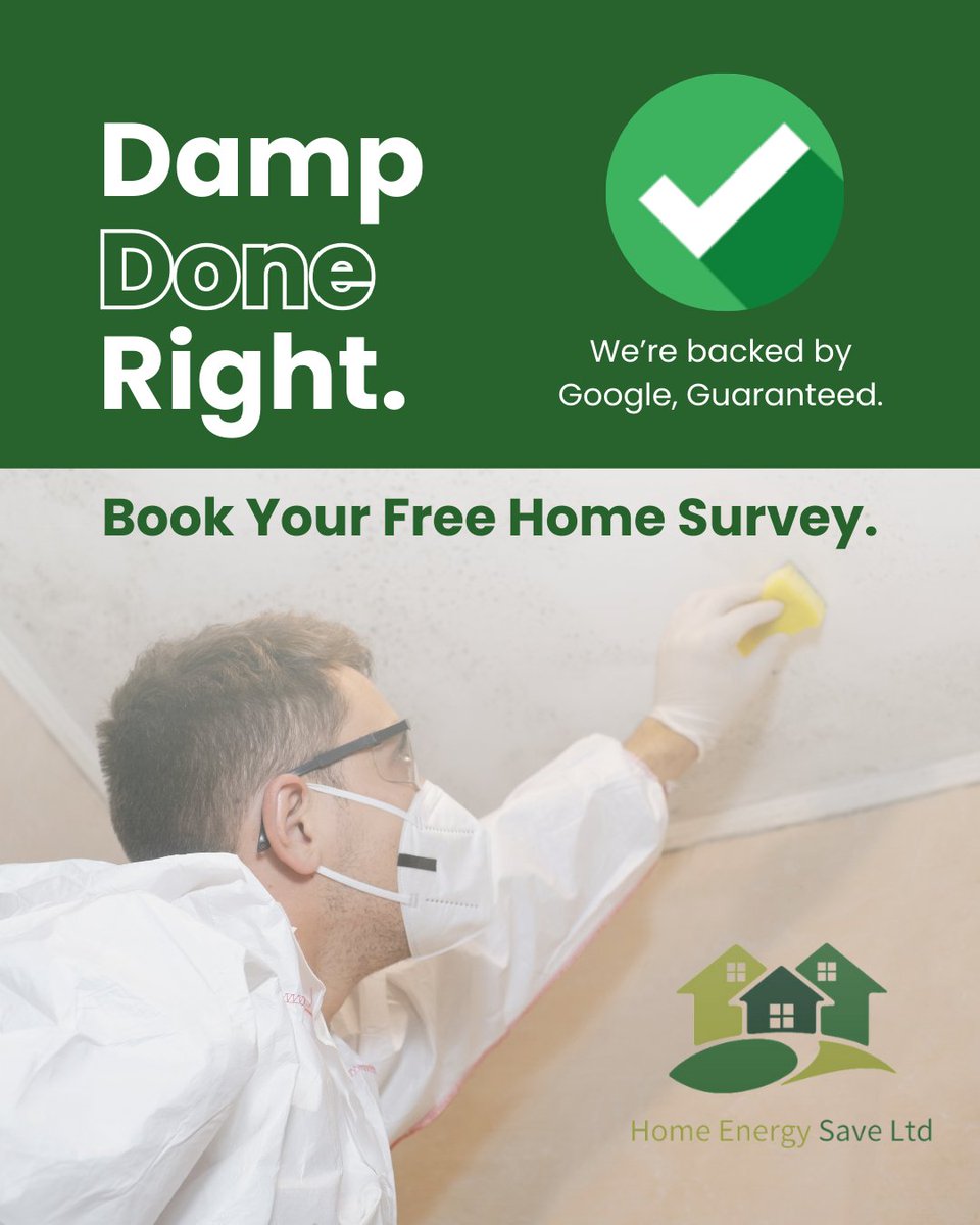 🏡💦 Dealing with damp needs to be done by a professional. We're backed back Google Guaranteed. That way you know, we do damp right 🤩.

Book your FREE survey here - homeenergysaveuk.co.uk/#contact

#HomeEnergysave #Home #Energy #Save #Damp #Mould #Condensation