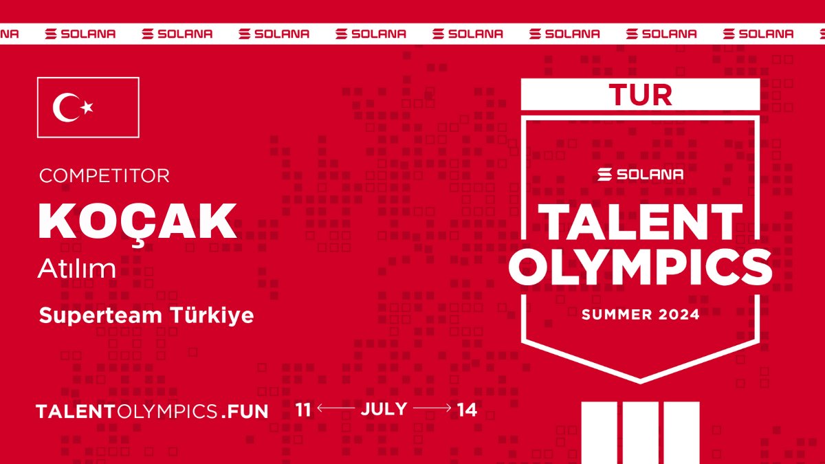 #Solana #TalentOlympics başladık🔥
<a href="/SuperteamTR/">Superteam Turkey</a>