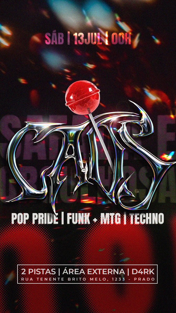 No próximo sábado(13) temos mais um encontro marcado na <a href="/festaCAOS/">CAOS</a>.
 A edição promete muito pop, funk+MTG e, claro, aquela pegação gostosa que a gente adora.
 Não fique de fora, garanta seu ingresso: linktr.ee/festacaos