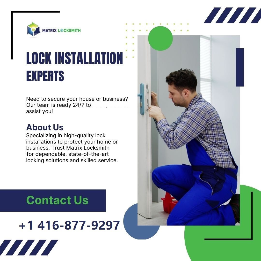LocksmithMatrix's tweet image. Boost your home's security &amp;amp; style with our expert lock installation services! From traditional to modern designs, we've got you covered. Trust Matrix locksmith Local Locksmith for maximum security &amp;amp; peace of mind. #LockInstallation #HomeSecurity #PropertyProtection
