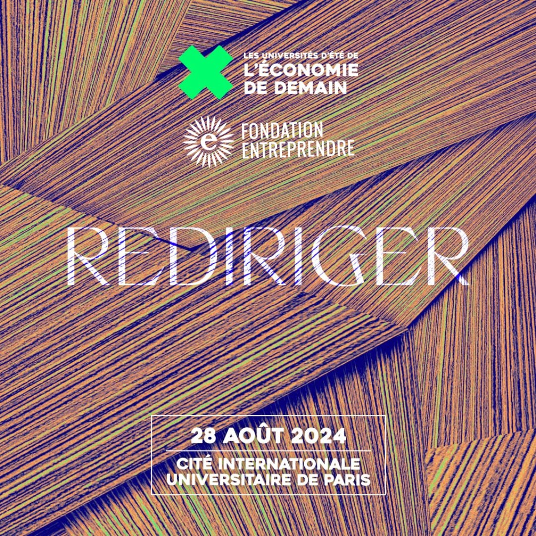 Nous sommes partenaires de la 6ème édition des Universités d’Été de l’Économie de Demain qui s’intéressent à la thématique #REDIRIGER, aux côtés du <a href="/Mouv_ImpactFr/">Mouvement Impact France</a>. Rendez-vous le 28 août à la Cité Internationale Universitaire de Paris ! 👉 ued24.eco