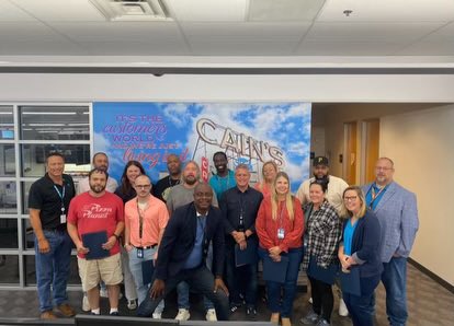 dees_tulsa_mlg's tweet photo. Tulsa Loyalty had the pleasure of visiting with AVP Sarah Finnegan this week! We have enjoyed her company and look forward to seeing her again! @Finnegan_Team @seanclarke333 @JessThompson37 @DustonHatten @Tulsa_Loyalty https://t.co/i3McvYFYCw