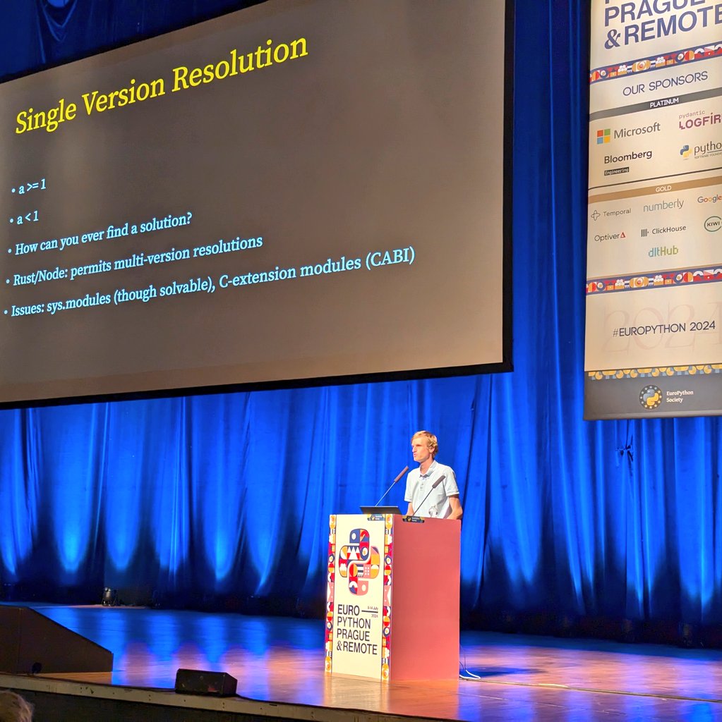 pauloxnet's tweet image. Armin Ronacher is giving the today closing keynote of the EuroPython 2024 conference, entitled "The Catch in Rye: Seeding Change and Lessons Learned" in Prague 🇪🇺
Info 👇
ep2024.europython.eu/session/the-ca…
#EuroPython #EuroPython2024 #Python #packaging
CC @EuroPython @mitsuhiko @getsentry