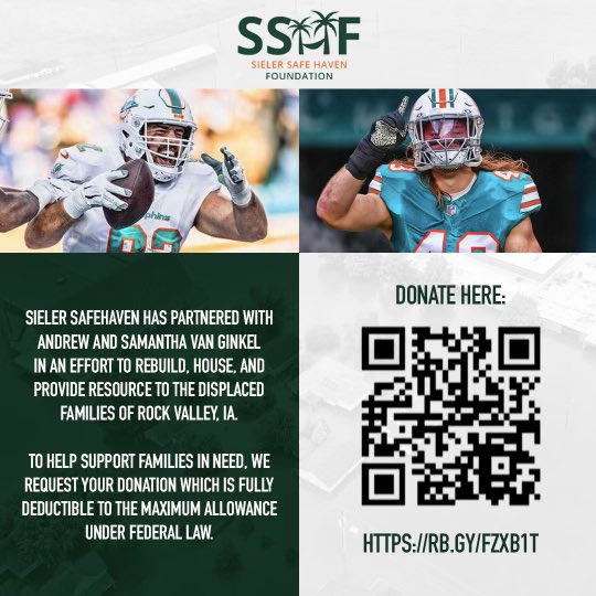 SielerSafeHaven's tweet photo. You guys have donated almost $3,000 to the Rock Valley Community! At the end of the donations, whatever we have collected total, Sieler Safe Haven will match that number to donate to the town!
you guys are incredible!

Donate: https://t.co/jITl7JG4Ui https://t.co/9wD5DruvUH