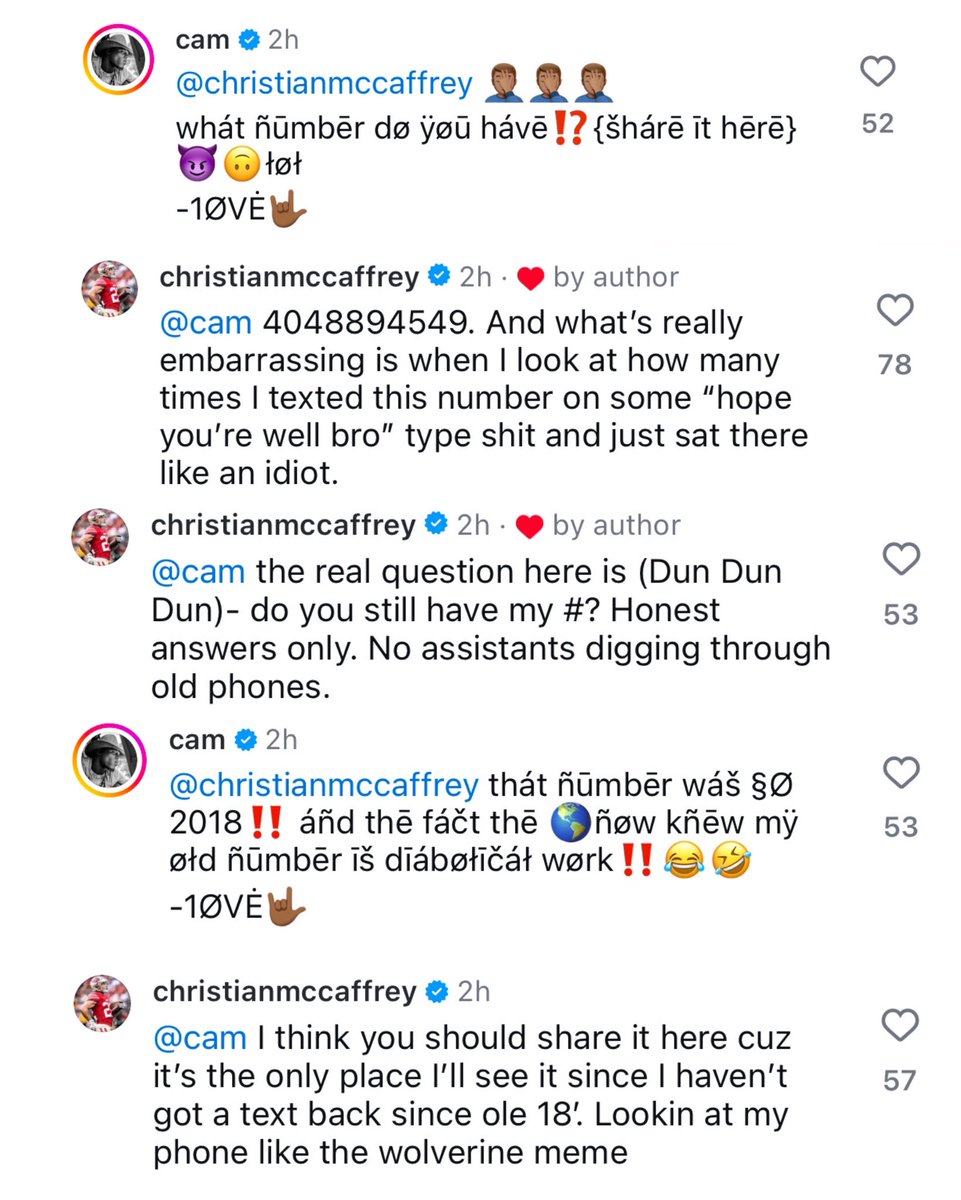 TheSFNiners's tweet photo. CMC’s response is epic 😂 https://t.co/krhsJHmJby