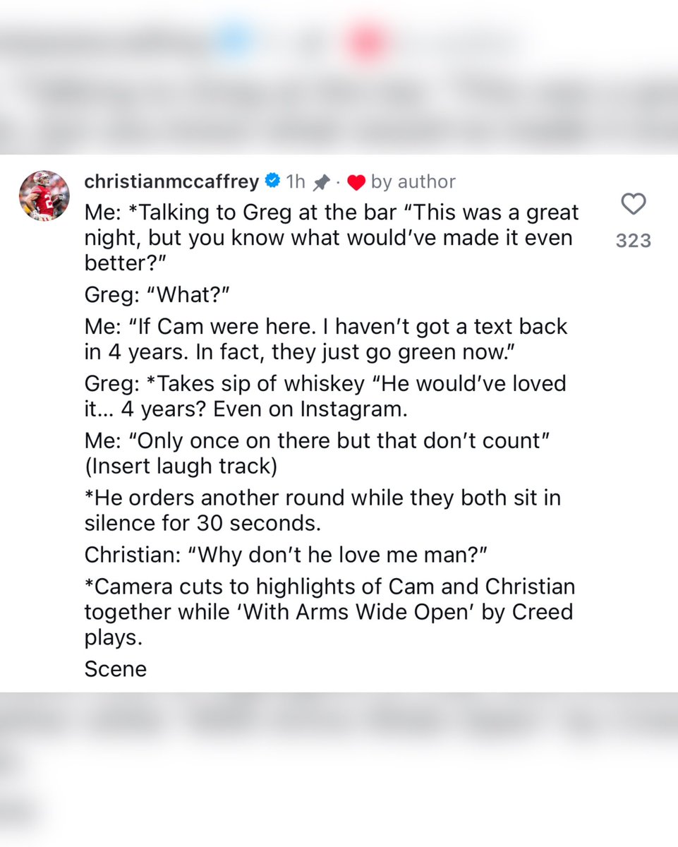 TheSFNiners's tweet photo. CMC’s response is epic 😂 https://t.co/krhsJHmJby