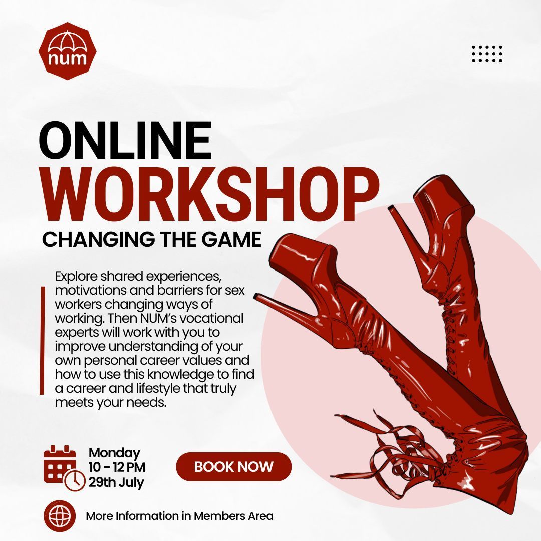 NationalUglyMug's tweet image. Vocational Support online workshops are running on Monday 29th July! 🌟 

Free and open to all sex workers to explore your career, financial and educational goals! Come along wherever you are in your journey!

Click for more information and to sign up - buff.ly/48RicSJ