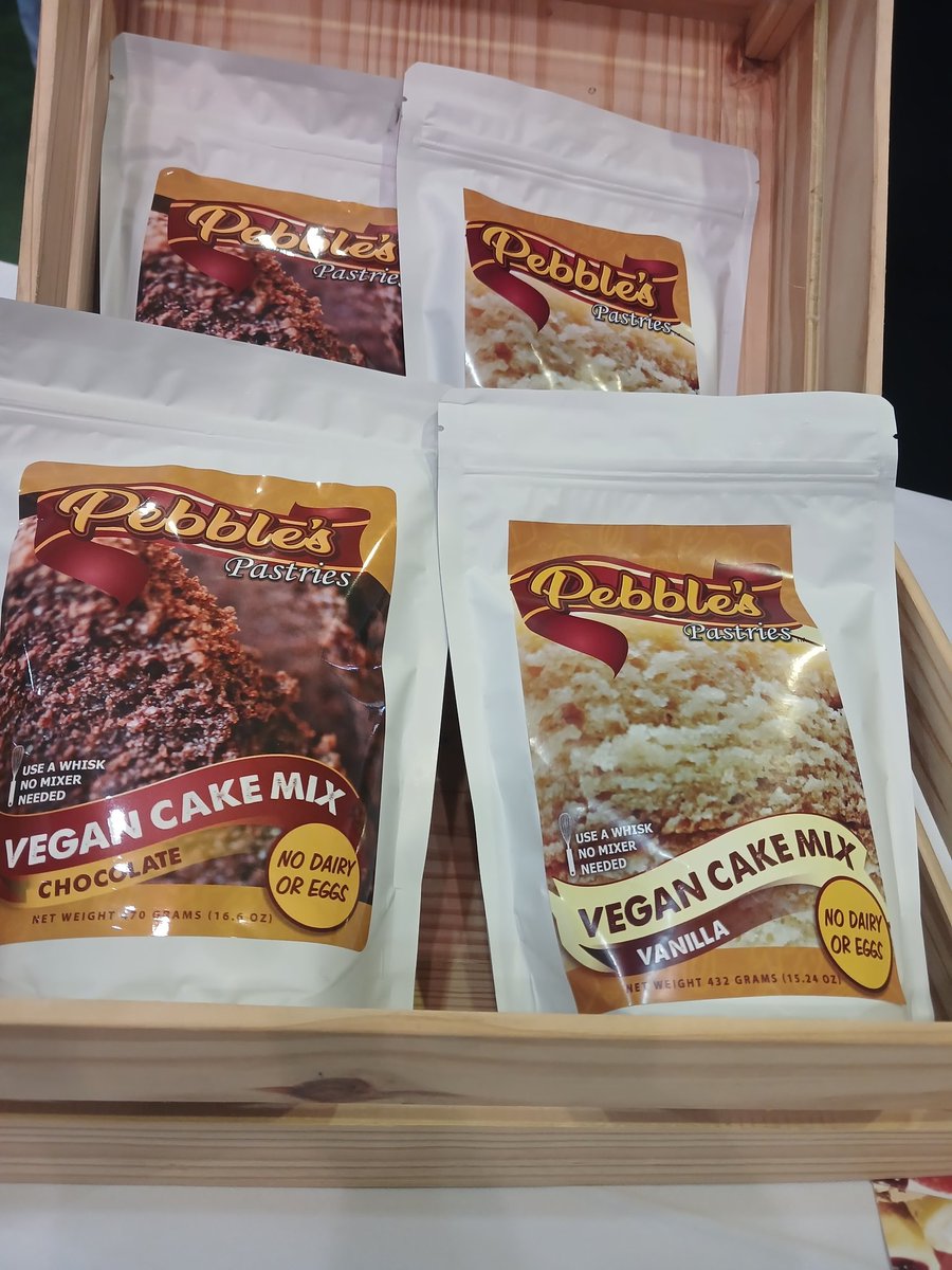 PebblesPastries's tweet photo. Our Vegan Cake Mixes are available at Christmas in July at the National Arena today and tomorrow.
Come check us out! https://t.co/iQJxIiwnei