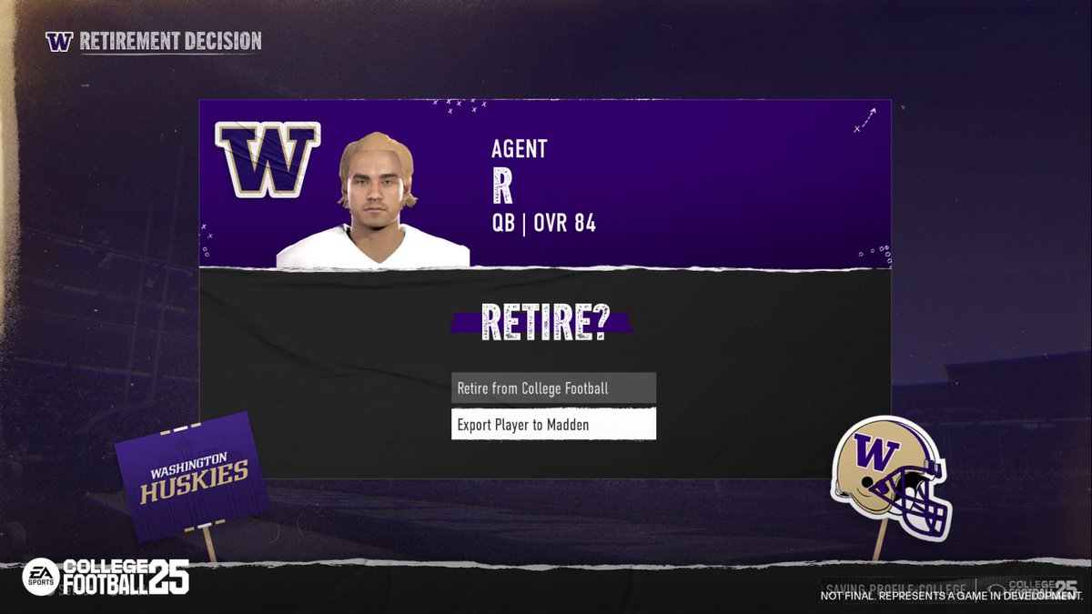Zirksee's tweet photo. As expected you can export your RTG player to Superstar Mode in Madden 25 from CFB 25 https://t.co/rWqQLGiDUu