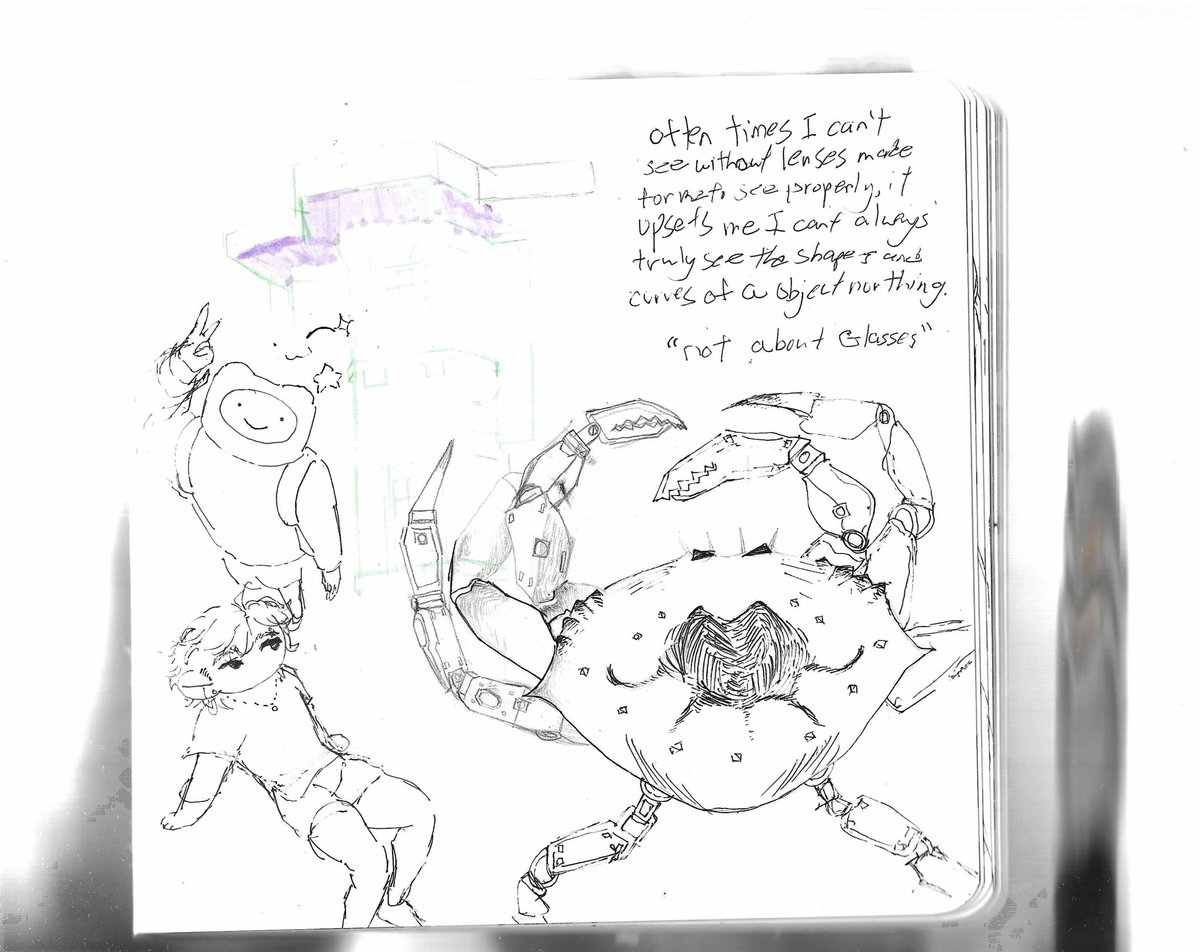 M3ATSALAD's tweet photo. Gundam crab 
[Sketchbook scan July 11th]
#gundam #AdventureTime https://t.co/tUdwcgEqsU