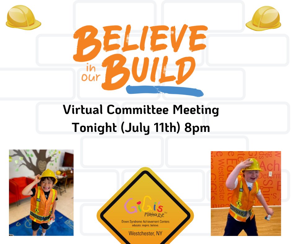 GiGisWNY's tweet photo. Believe in our Build Committee Meeting, which is TONIGHT!
Join us virtually at 8 pm to discover how you can help as we prepare to move out of our current location - register on our calendar to receive the link.
#gigisplayhousewestchester #BIOB #relocation https://t.co/dZg0ipciD6