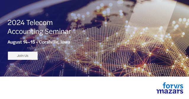 Adaptability and forward thinking are key to navigating the #telecommunications industry's fast-paced environment. <a href="/ForvisMazarsUS/">Forvis Mazars U.S.</a> provides helpful insight into industry trends during our upcoming seminar: bit.ly/4cm83jN