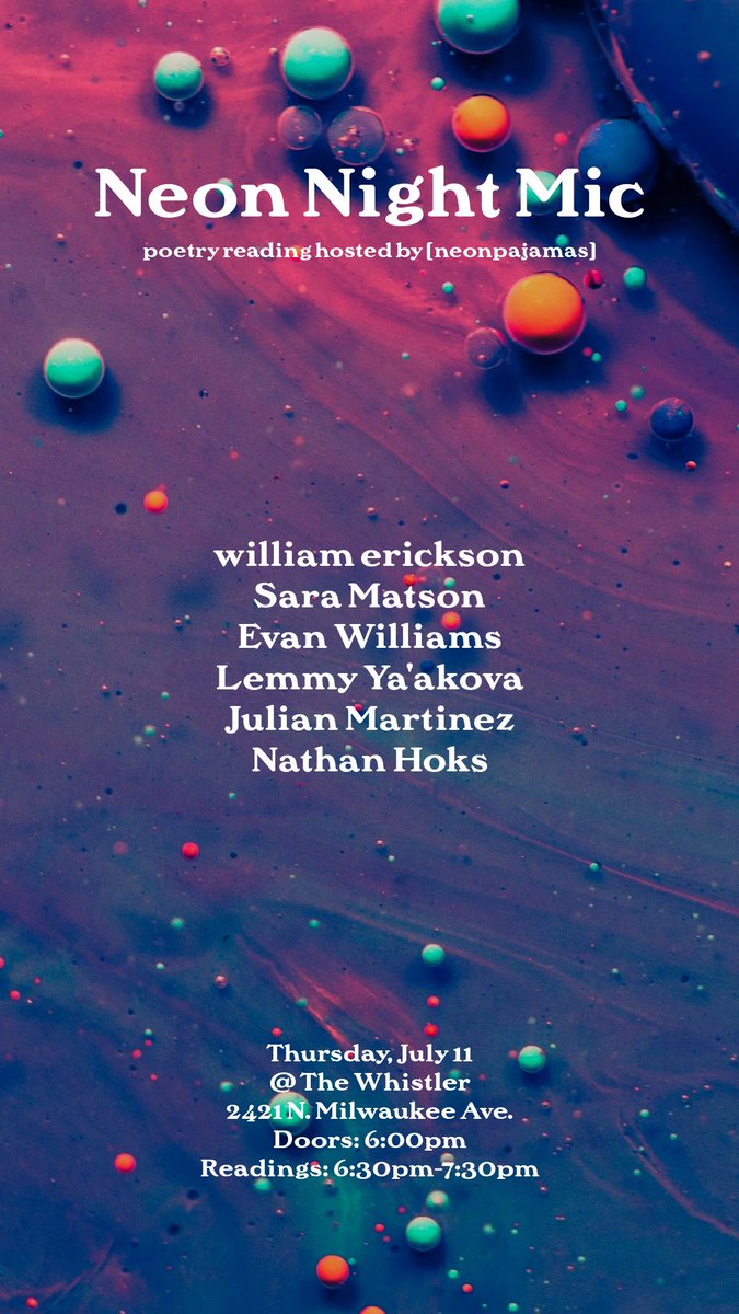 Evan Williams (@evansquilliams) on Twitter photo Chicago friends! This is tonight! <a href="/Bill_p_Erickson/">will erickson π¦₯π§</a> traversed half the country to be here! Come show some love for him and his new book! Chicago friends! This is tonight! <a href="/Bill_p_Erickson/">will erickson π¦₯π§</a> traversed half the country to be here! Come show some love for him and his new book!