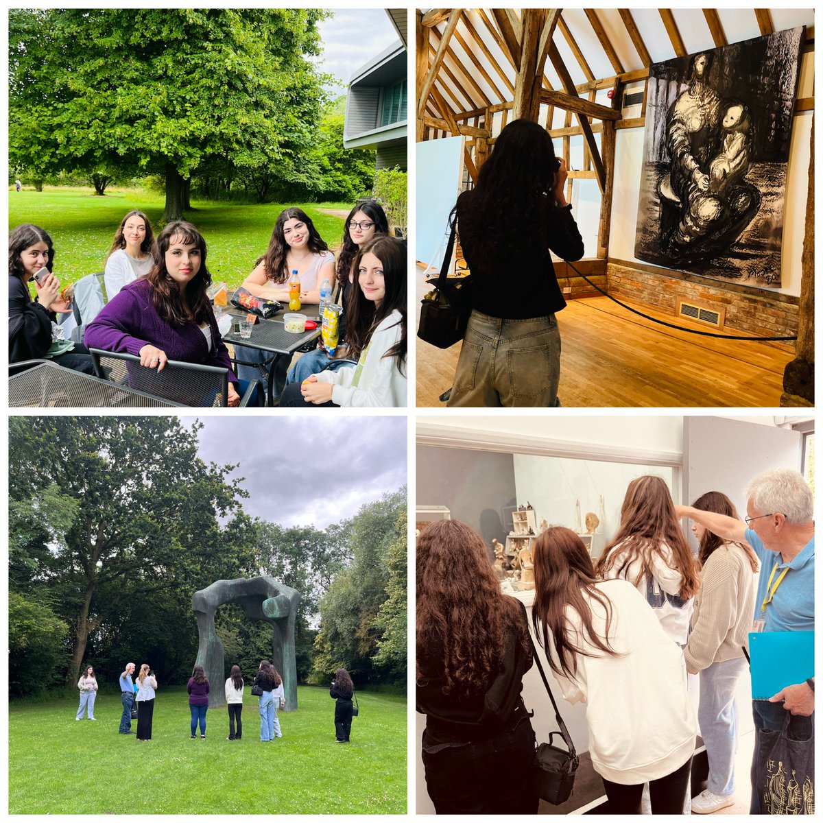A thoroughly inspiring day had by all at the <a href="/henrymooresg/">Henry Moore Studios & Gardens</a> An incredibly knowledgeable guide, accomodating staff and beautiful grounds. Year 12s were very impressed, especially with the scrumptious cakes and afternoon tea! Perfect art trip! <a href="/StMarysCEHigh/">St Mary's CE High School, Cheshunt</a> <a href="/StMarysHigh6th/">6th Form at St Mary's CE High School, Cheshunt</a>