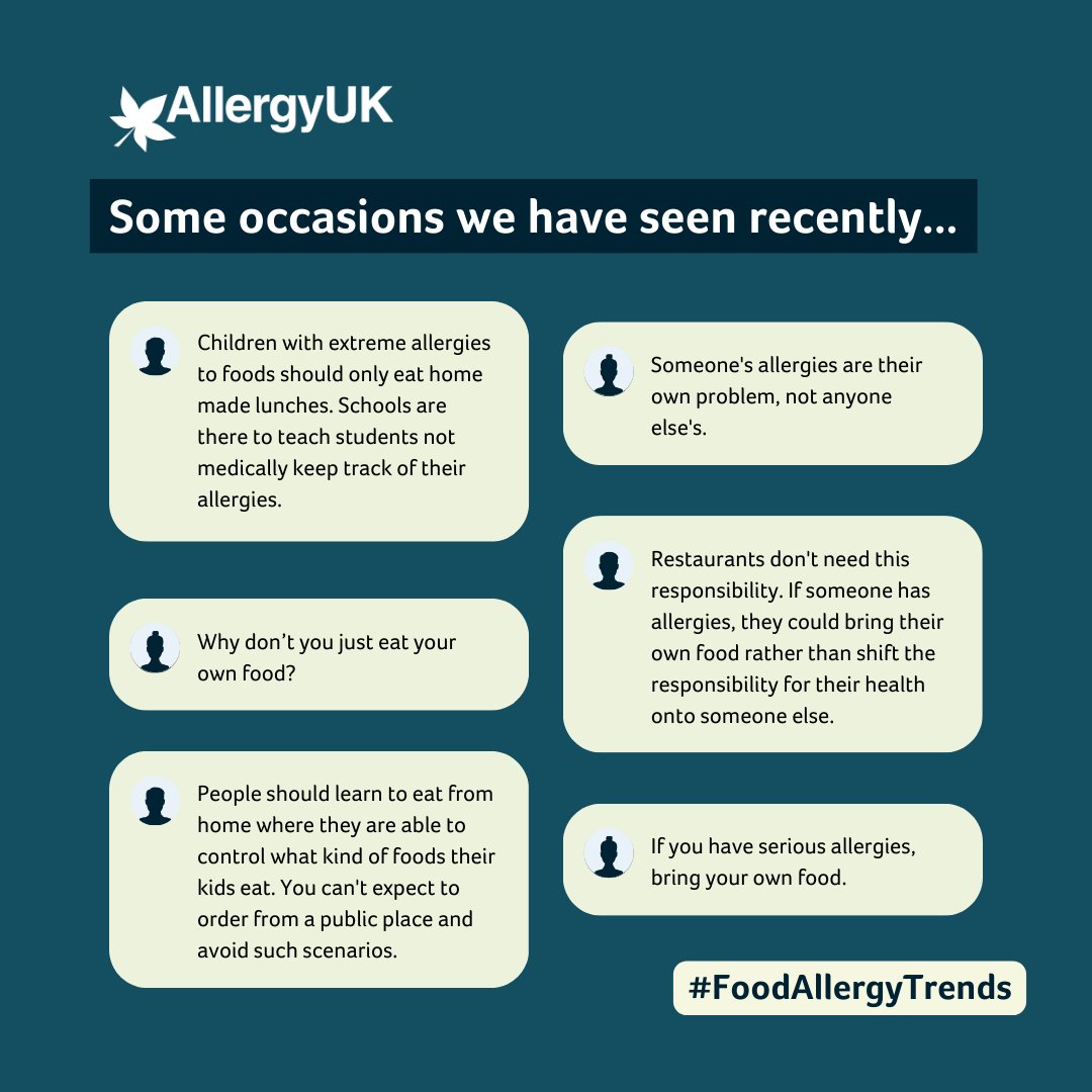 AllergyUK1's tweet photo. Why so much hostility towards those with food allergies? Recently, we’ve seen social posts/news articles raising awareness of food allergies and raising awareness and reporting how people want to be included only to be met with dismissive and ignorant comments. https://t.co/Ed3wNuv8gS