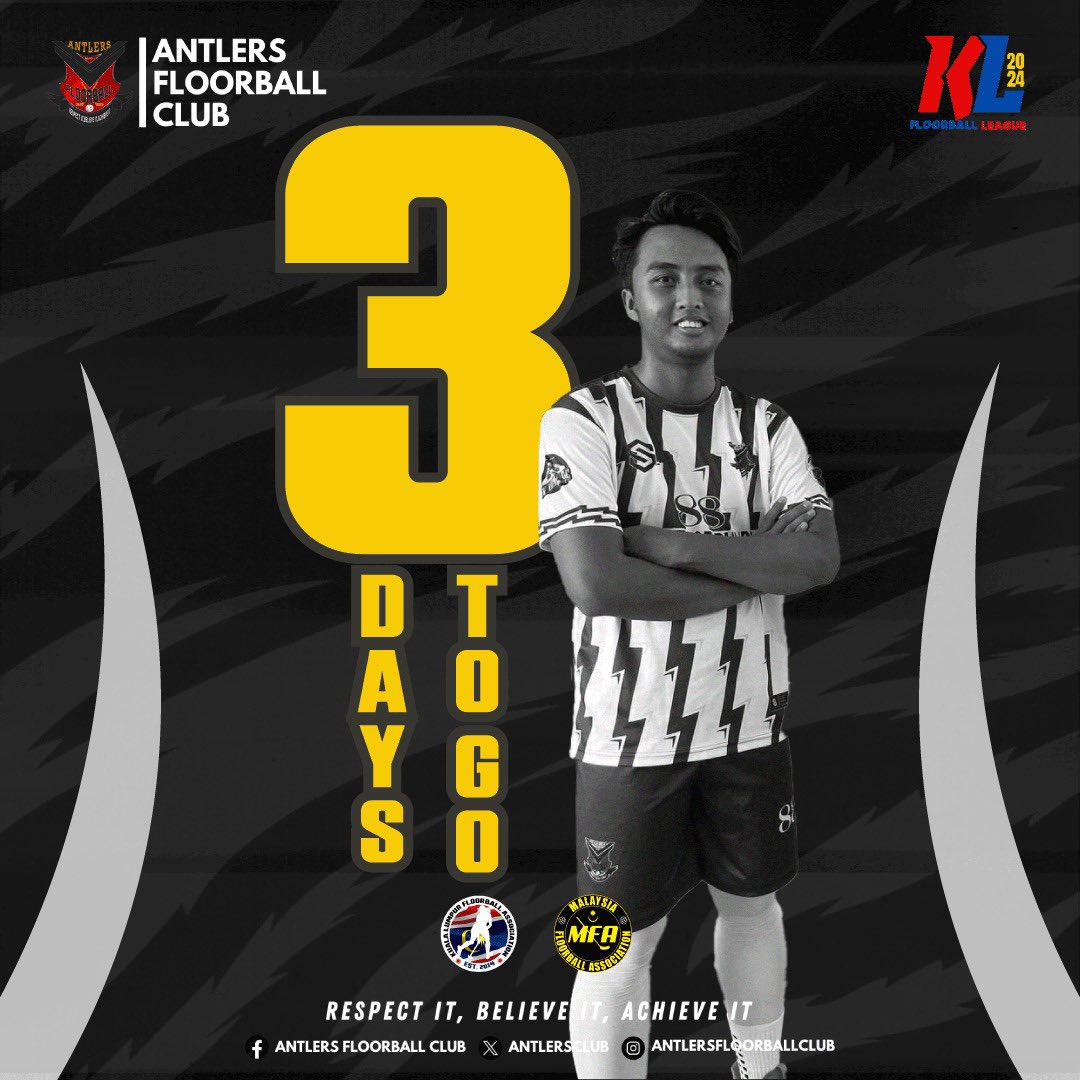AntlersClub's tweet photo. 3 days till KLFL !

#antlersforever
#antlers
#kualalumpurfloorball
#mfa
#iff https://t.co/b0ypJCZPKT