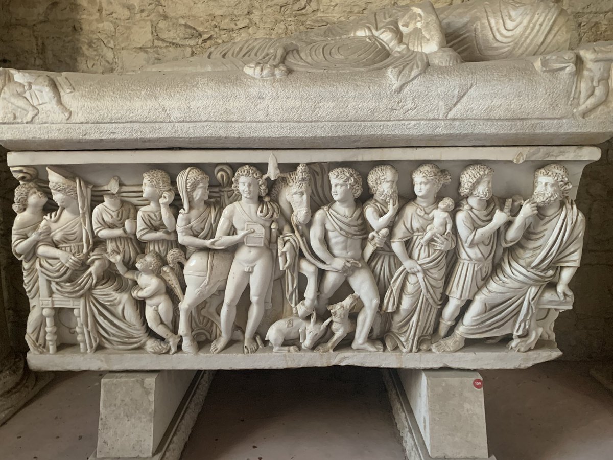 So much amazing stuff in the Archaeological Museum of Split. I especially loved this very fine sarcophagus showing Phaedra and Hippolytus: