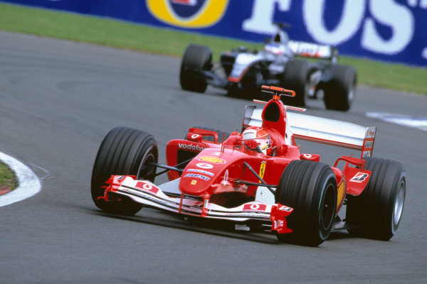 MsportXtra's tweet photo. #F1 #OnThisDay, July 11th 2004, another win for @schumacher and @ScuderiaFerrari at the #BritishGP at @SilverstoneUK . Polesitter Kimi Raikkonen took 2nd for @McLarenF1 and @rubarrichello took 3rd for Ferrari. https://t.co/zKDjdbxKWZ #MsportXtra @UnracedF1 #JohnBoy https://t.co/3VsurQyHJm