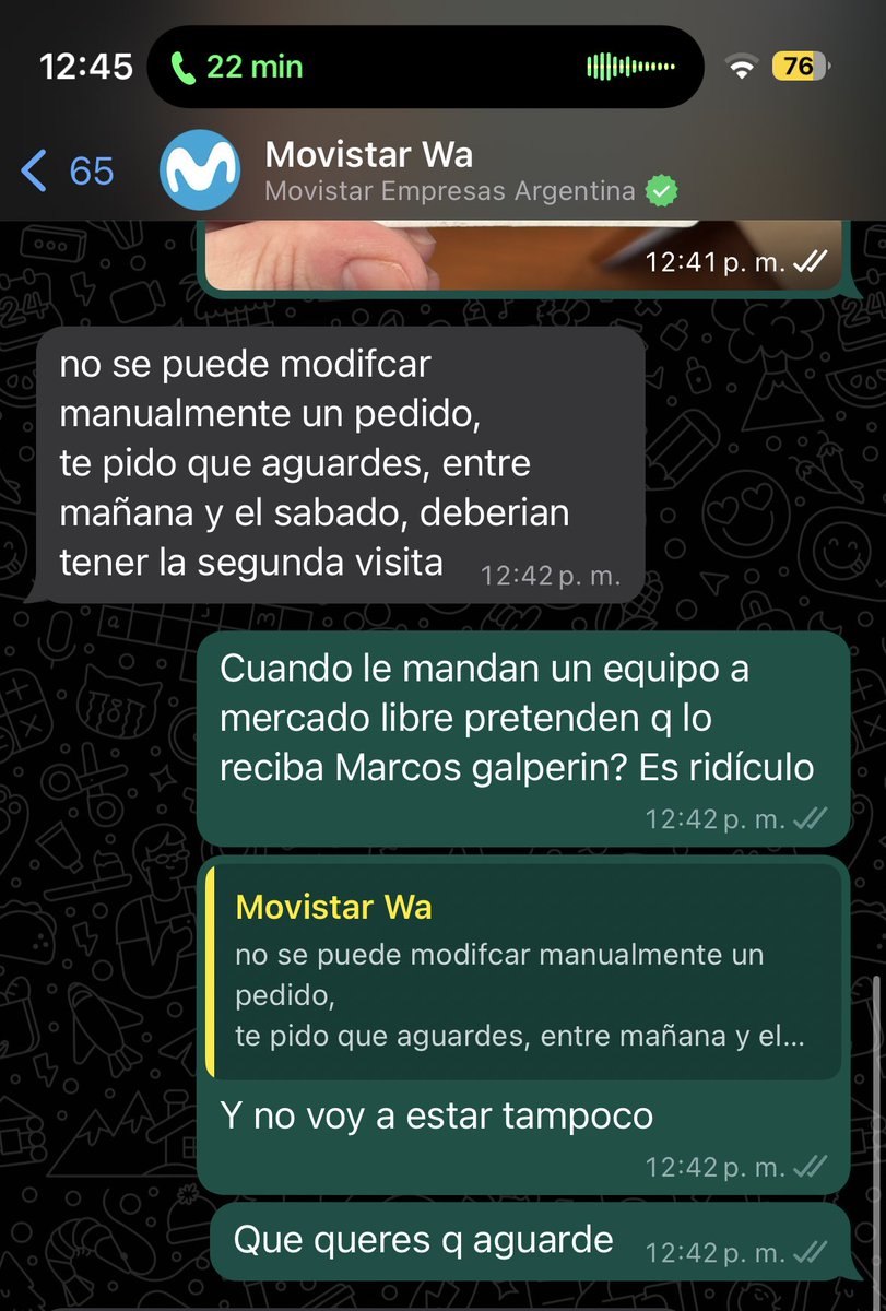 endemoniadisima's tweet photo. Queres un servicio más ineficiente? No hay. @MovistarArg https://t.co/ns18JPAj9K