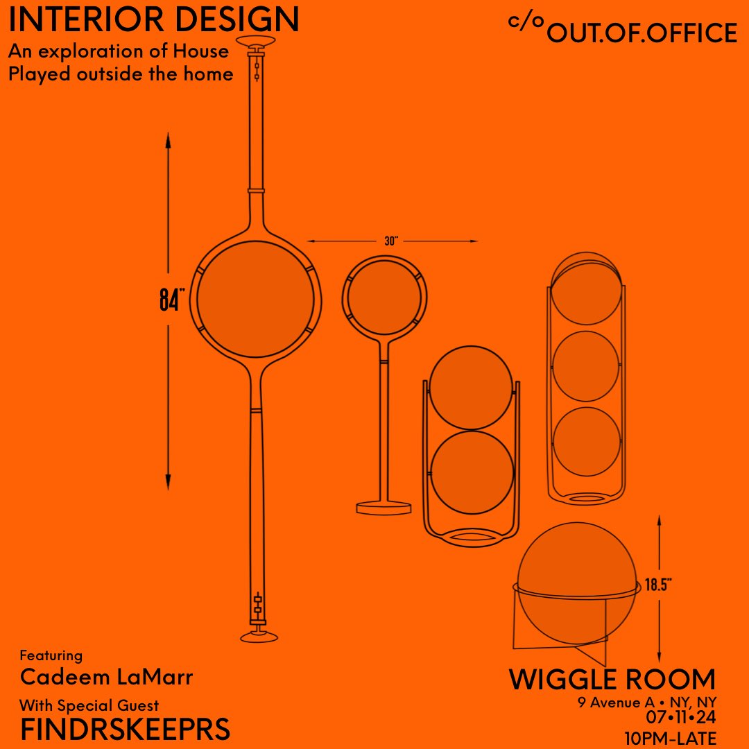Tonight Baltimore is taking over Manhattan

Welcoming all dummy’s to the dance floor, but don’t be dumb

My Interior Design series returns for ep XXII with special guest <a href="/cadeemlamarr/">Biscotti Papi</a> joining me behind the booth 💡 

Wiggle Room 
9 Avenue A 
New York, NY
10009

10pm-late