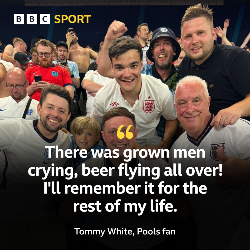 BBCTeesSport's tweet photo. 🗣️ Hartlepool United fan @tommy_white111 tells @RobLawTees what the atmosphere in Dortmund was like and says that he wouldn't sell his Berlin ticket for "any money in the world" 👏🏴󠁧󠁢󠁥󠁮󠁧󠁿

#Pools | #HUFC | #BBCEuros