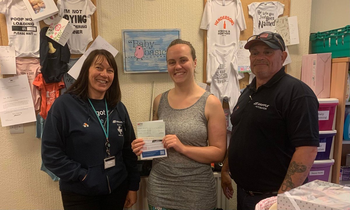 SheffieldBasics's tweet photo. #thankyouthursday goes to @grippleltd for their visit today. 
Their donation to our work and their interest in what we do and how they can help us in other ways was so encouraging. 

#supportinglocalcharities #supportingfamilies #generosity #gripple #gripplefoundation #babybasics https://t.co/UkqWW8an6y