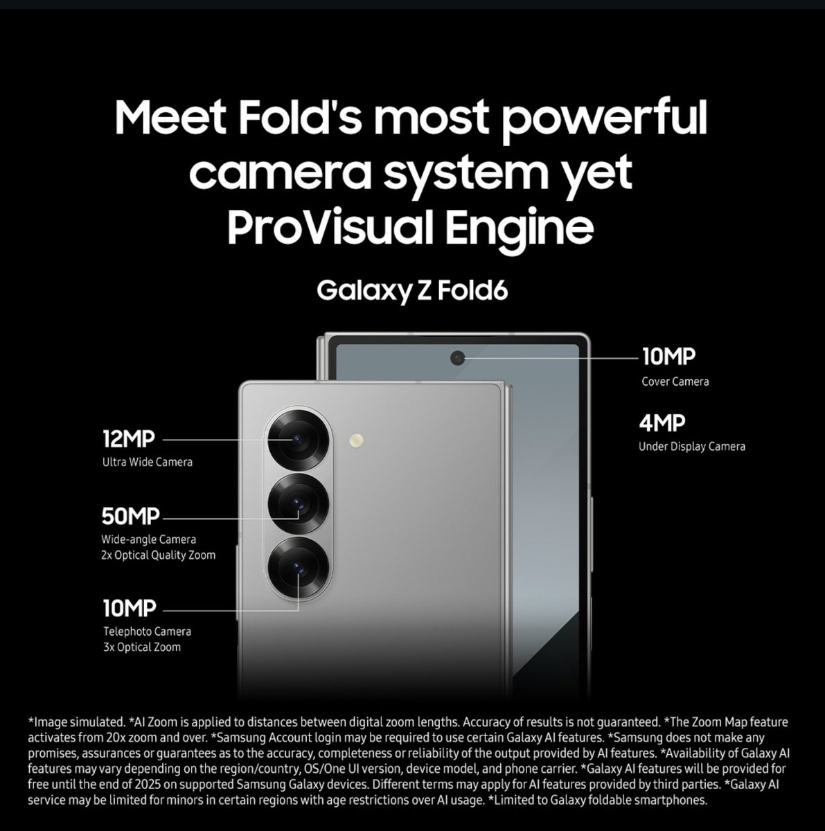 Afzarul4's tweet photo. Take your smartphone experience to a whole new level with #GalaxyAl in the all-new galaxy Z fold6 with powerful camera

#SamsungMembers #SamsungMembersStars #GalaxyAI #SamsungUnpacked #Samsung #GalaxyZFold6 #GalaxyZFlip6 #GalaxyWatch7 #GalaxyWatchUltra https://t.co/3dwPjLRaJe