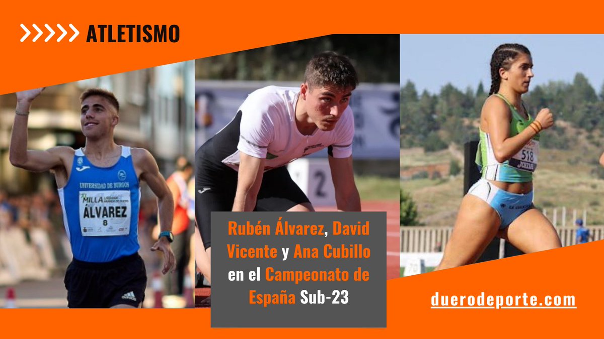 Diegoamartin13's tweet photo. 🟠 ATLETISMO

🏃 Los arandinos Rubén Álvarez, David Vicente y Ana Cubillo disputan el Campeonato de @atletismoRFEA Sub-2⃣3⃣ en @Aytoburgos (@fetacyl @AtletismoAranda)

👉 Te lo cuenta https://t.co/QxLvd9kT5h: https://t.co/e1WMp5U1to https://t.co/kvzraC08Ta