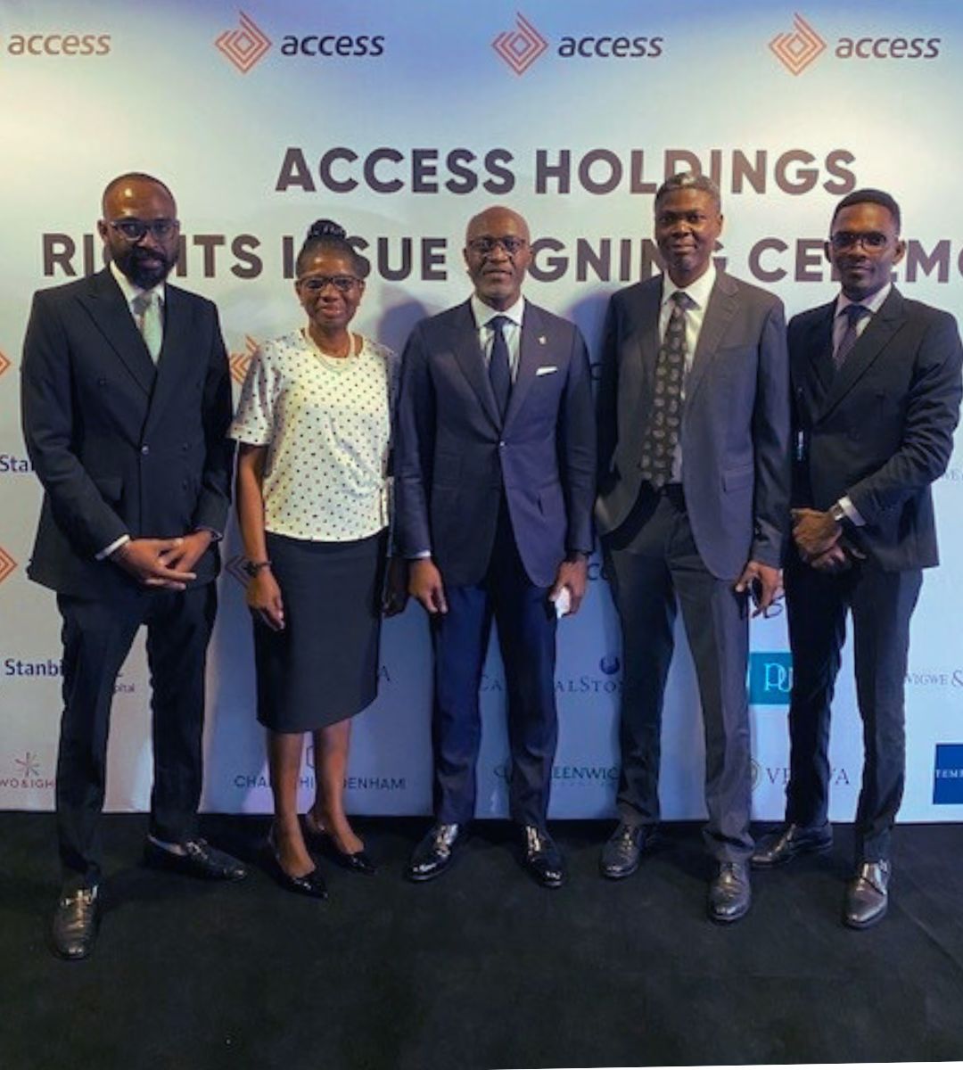 #AOSnapshots | Our team, led by Senior Partner Olubunmi Fayokun, alongside Partners Ayodeji Oyetunde and Ajibola Asolo, and Senior Associate Michael Nwanneka, attended the signing ceremony for the Access Holdings Plc Rights Issue.
