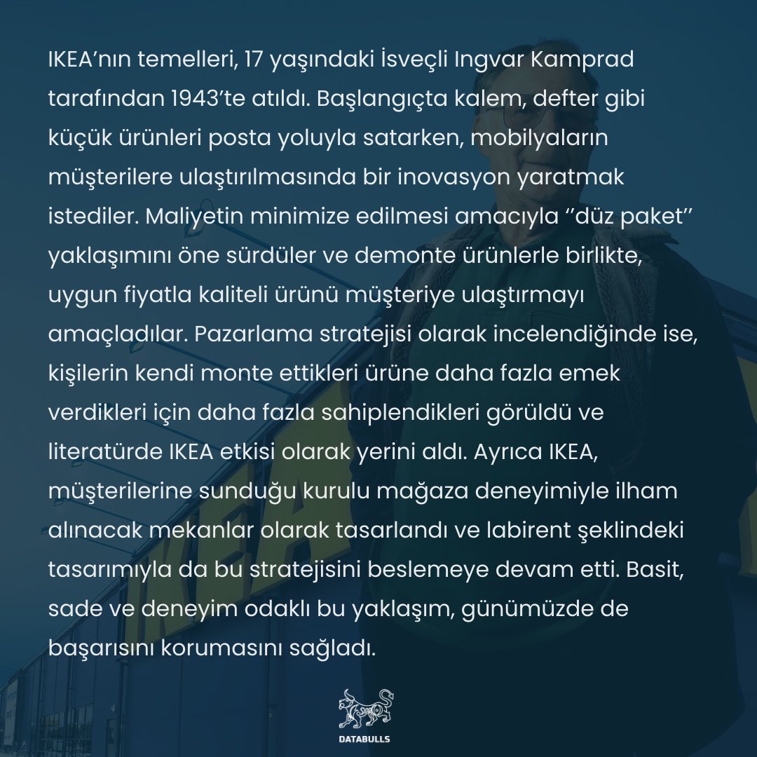 🌍 Küçük bir köyde büyük hayallerle başlayan ve bugün dünyanın her yerinde evlere ilham olan IKEA’nın hikayesine yakından bakalım✨
——
#IKEA #PerdeArkası #inspiration #innovation #branding