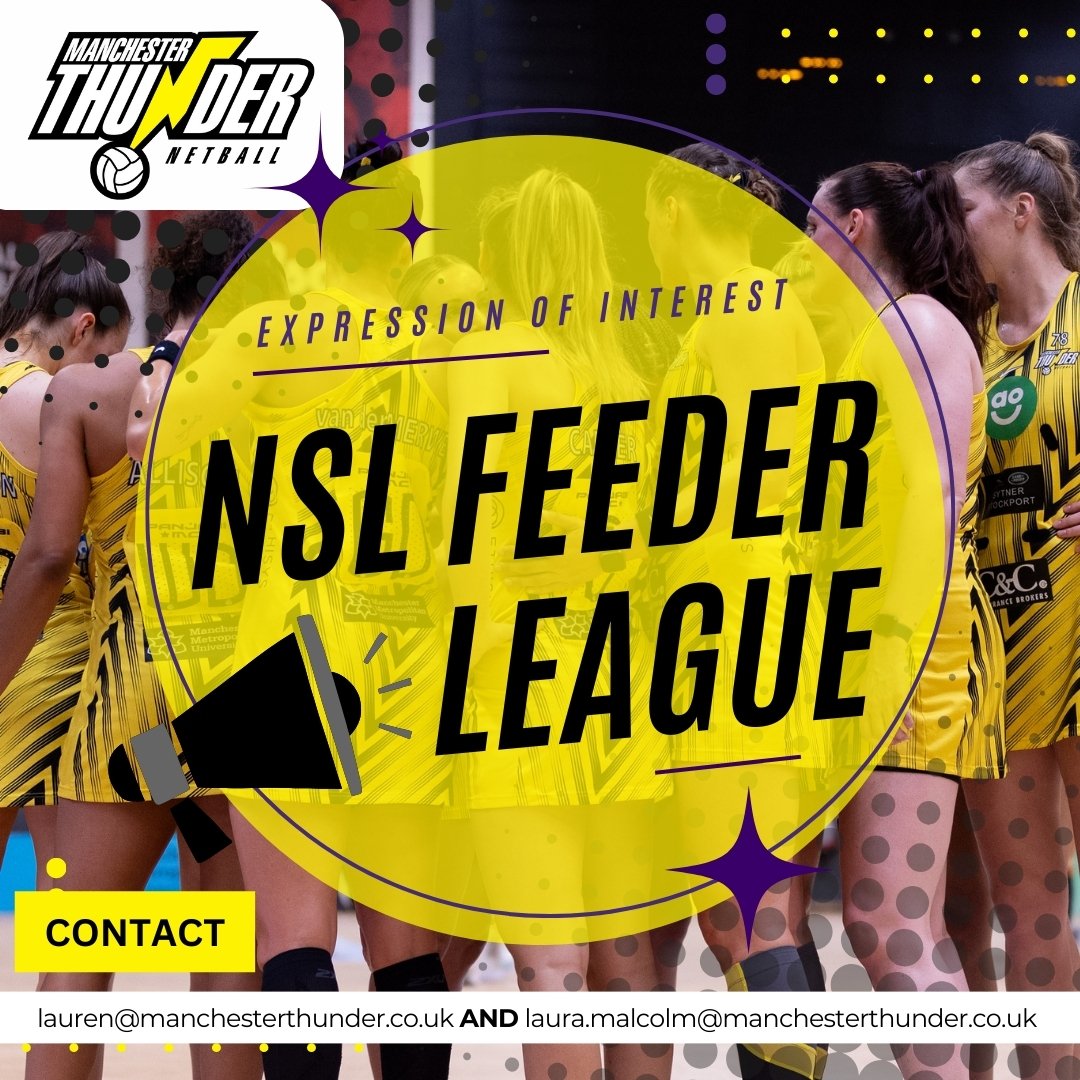 thundernetball's tweet image. Netball is evolving! 💪

Our @NetballSL is going professional, with a new #netball feeder league designed to provide more opportunities for emerging talent and develop the next generation of world-class #netballers 💛🖤

If you're interested in being part of our exciting new