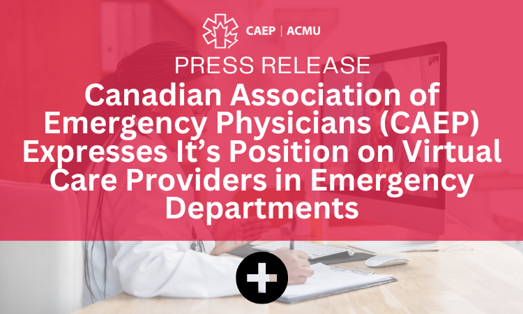 NEW RELEASE RE: virtual care providers in the Emergency Department. The gist:
No on-site ED physician = not an ED. 
Virtual support with on-call physician to come in is a hybrid model but not an actual ED. 
Virtual support for NP/PA/Medics with no on-site EM MD = not an ED.
