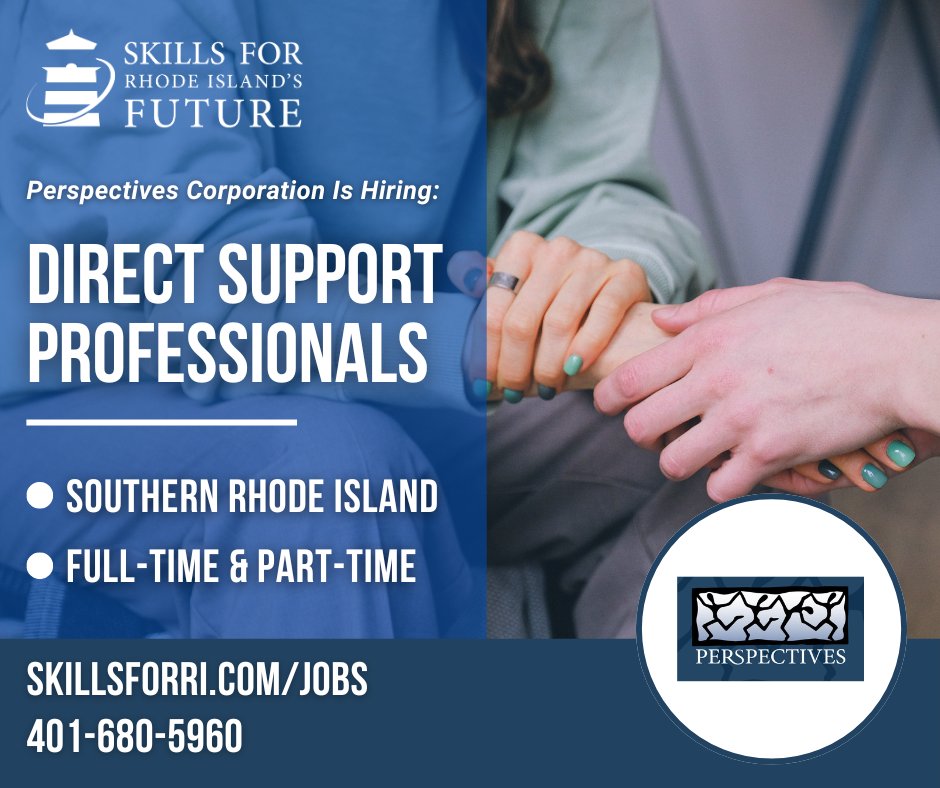 SkillsforRI's tweet photo. #SkillsRI is recruiting FT & PT 2nd and 3rd-shift Direct Support Professionals for @PerspectivesRI in multiple locations across southern #RhodeIsand.
For more information & to apply, visit https://t.co/zRv99T6oy9 or call 401-680-5960 to speak with a healthcare recruiter today. https://t.co/9UHHqI2bQM