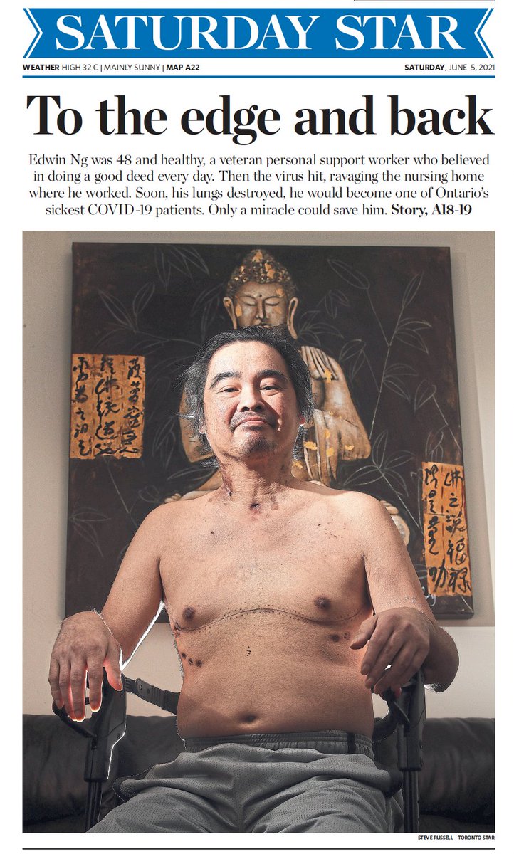 Steve Russell (@steverussell) on Twitter photo Three years ago <a href="/amydempsey/">Amy Dempsey Raven</a> & I covered the story of Edwin Ng, a COVID survivor who had to have a double lung transplant. We follow up on his story & struggles that he faces with a smile.
thestar.com/news/gta/covid… Three years ago <a href="/amydempsey/">Amy Dempsey Raven</a> & I covered the story of Edwin Ng, a COVID survivor who had to have a double lung transplant. We follow up on his story & struggles that he faces with a smile.
thestar.com/news/gta/covid…