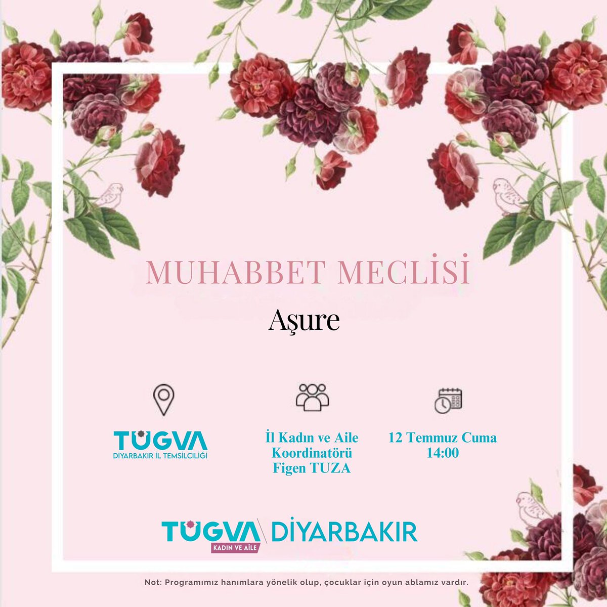 Kadın Aile Koordinatörlüğü olarak “Muhabbet Meclisi’nde” toplanıyoruz!🤗

Muhabbet Meclisi'nde bu haftaki konumuz “Aşure” sizleri Muhabbet Meclis’imize bekliyoruz 🥰

#hünerhane 
#muhabbetmeclisi 
#kadınveailetr
#kadınadeğer