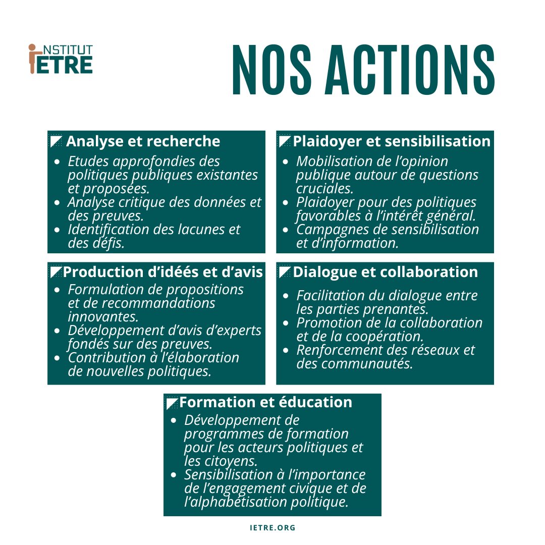 ietre_'s tweet photo. L'Institut de l'Être s'engage à créer un monde où les politiques publiques favorisent le bien-être collectif et promeuvent un avenir durable et équitable.

Pour en savoir plus, visitez notre site web à l'adresse https://t.co/IxfxmkNB1K. https://t.co/Xh3Bcw0ByN